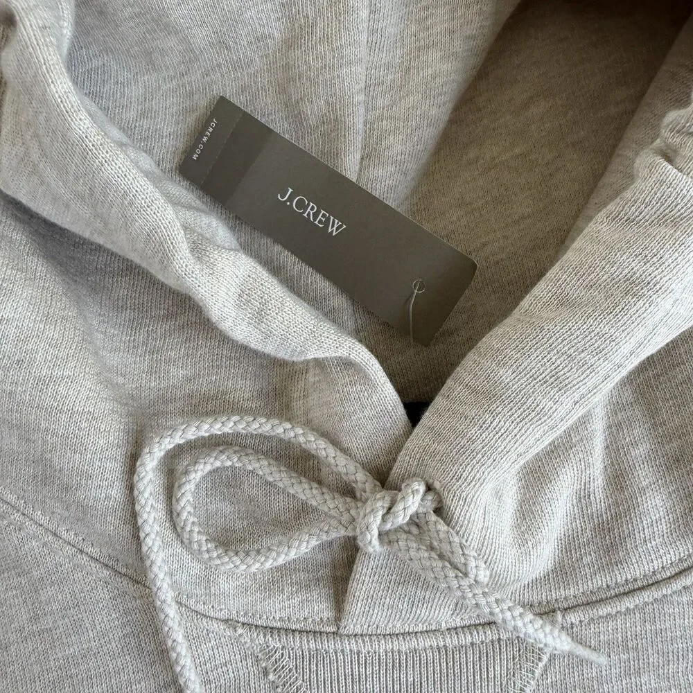 J. CREW '83 fleece hoodie in Beige Size XL Mens NWT $128 CO176 Oars